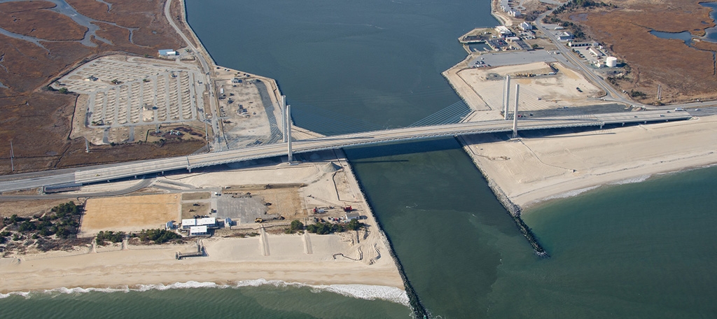 Indian River Inlet Bridge from above in 2013